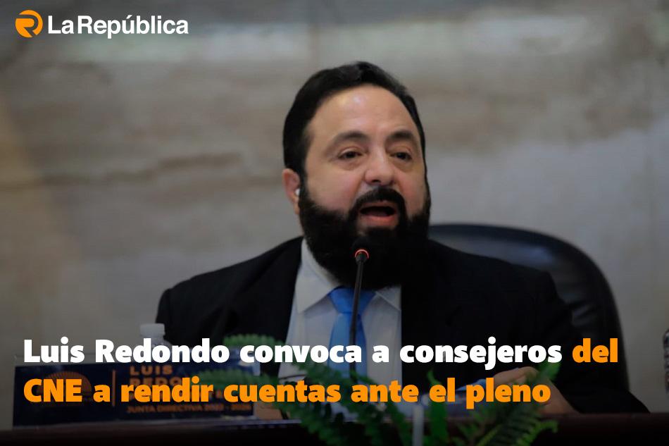 Luis Redondo convoca a consejeros del CNE a rendir cuentas ante el pleno - Cover Image